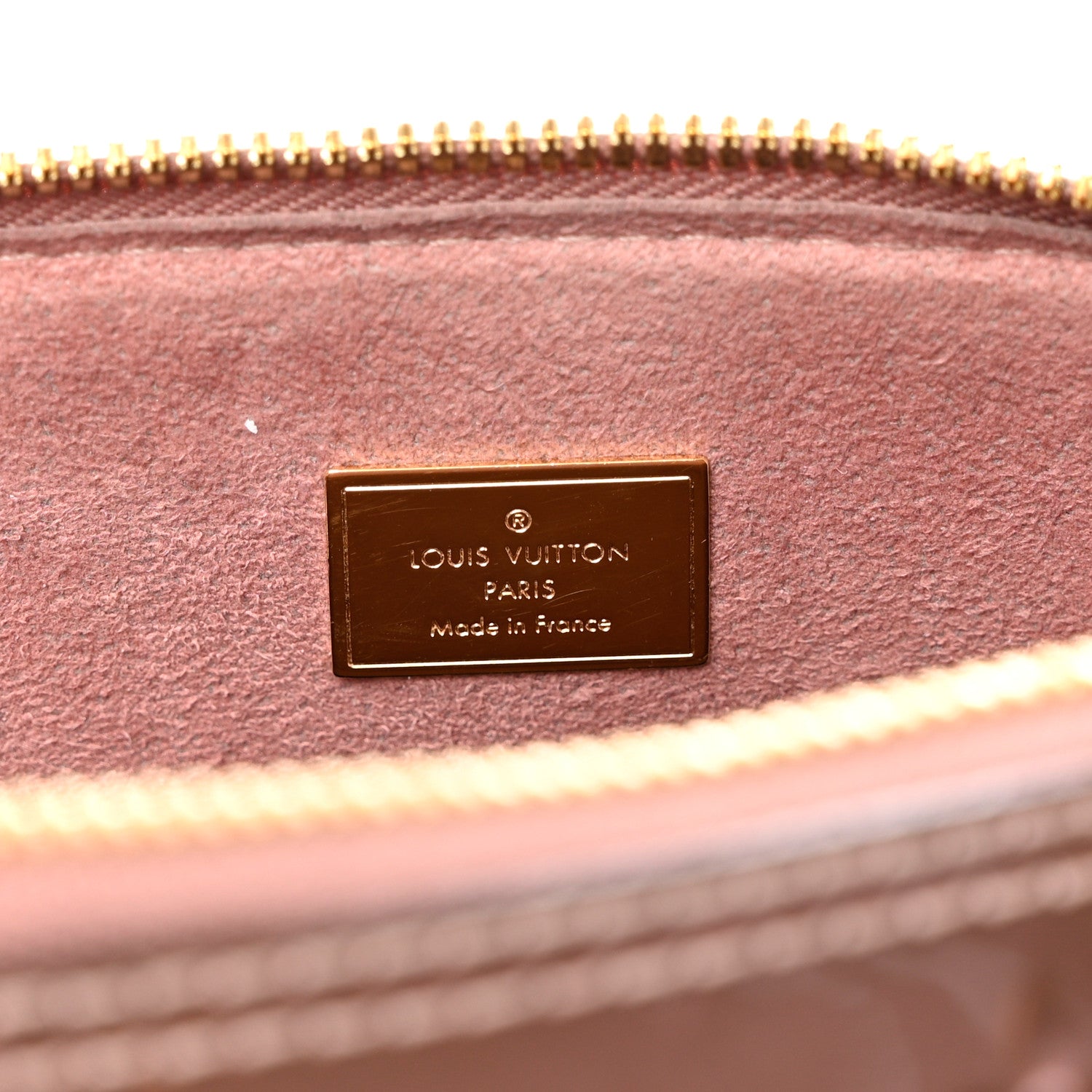 Louis Vuitton Vernis Monogram Alma BB Rose Pale Metallise 6 of 9