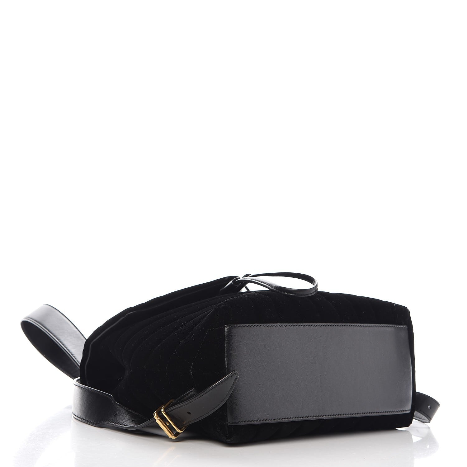 Saint Laurent Velvet Y Quilted Monogram Small Loulou Backpack Black 4 of 8