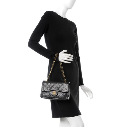 Chanel Lambskin Quilted Small Double Flap Black 2 of 14