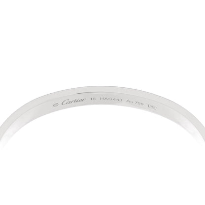 Cartier 18K White Gold LOVE Bracelet 16 6 of 9