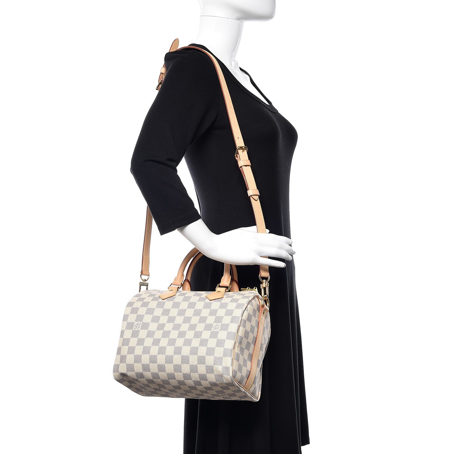 Louis Vuitton Damier Azur Speedy Bandouliere 25 2 of 12