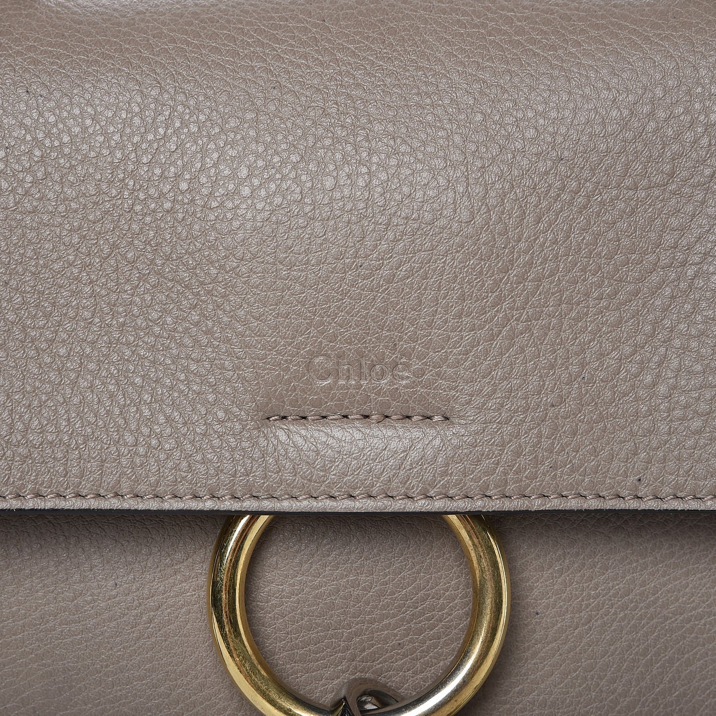 Calfskin Mini Faye Day Shoulder Bag Motty Grey