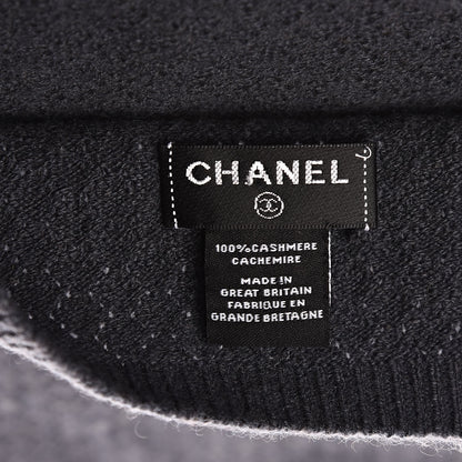 Chanel Cashmere CC Beanie Hat Dark Grey 4 of 5