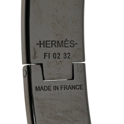 Hermes Matte Enamel Narrow Clic Clac HH Bracelet T6 So Black 4 of 5