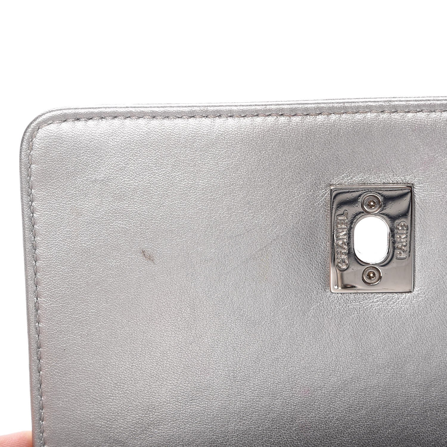 Chanel Metallic Calfskin Mini Propeller Flap Silver 16 of 16