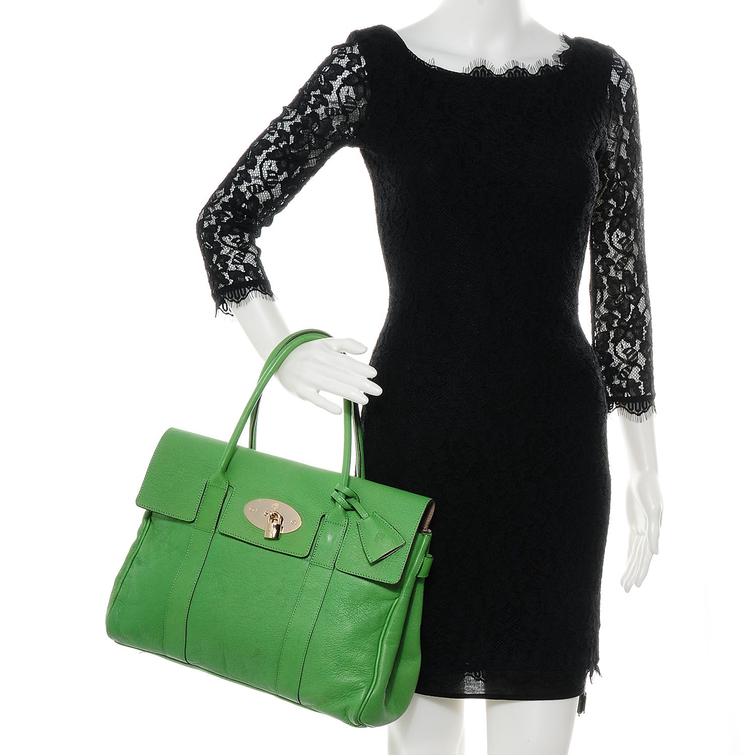 Mulberry Goatskin Bayswater Grass Green 2 of 10