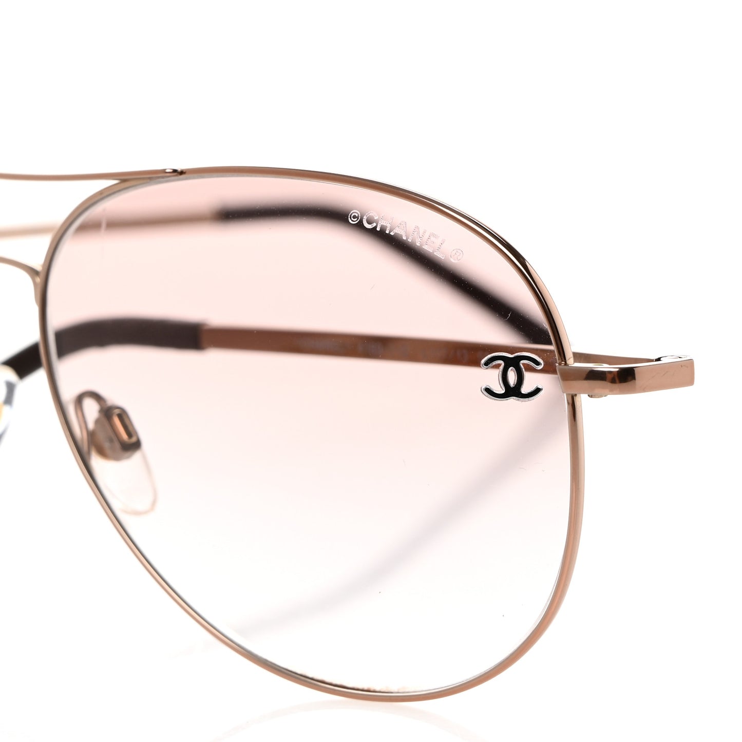Metal Aviator CC Sunglasses 4189-T-Q Rose