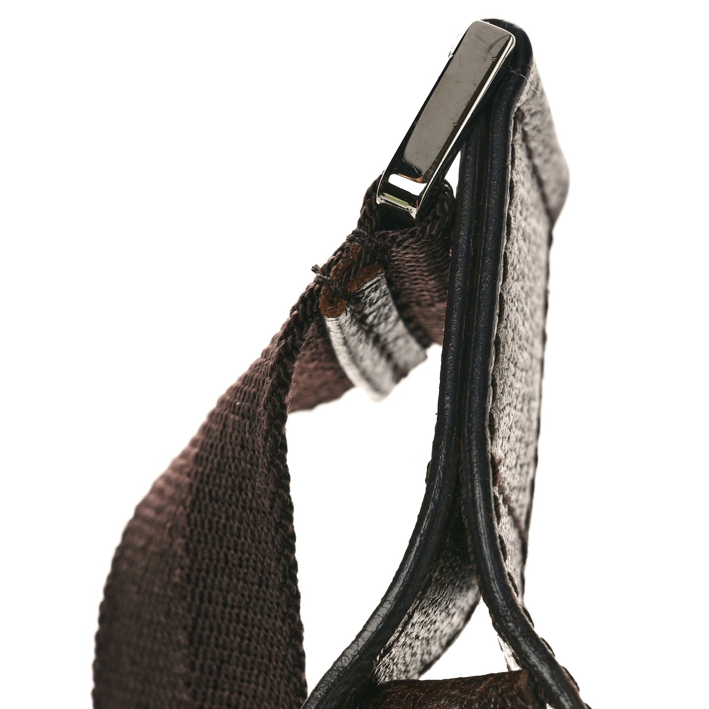 Monogram Flat Messenger Bag Dark Brown