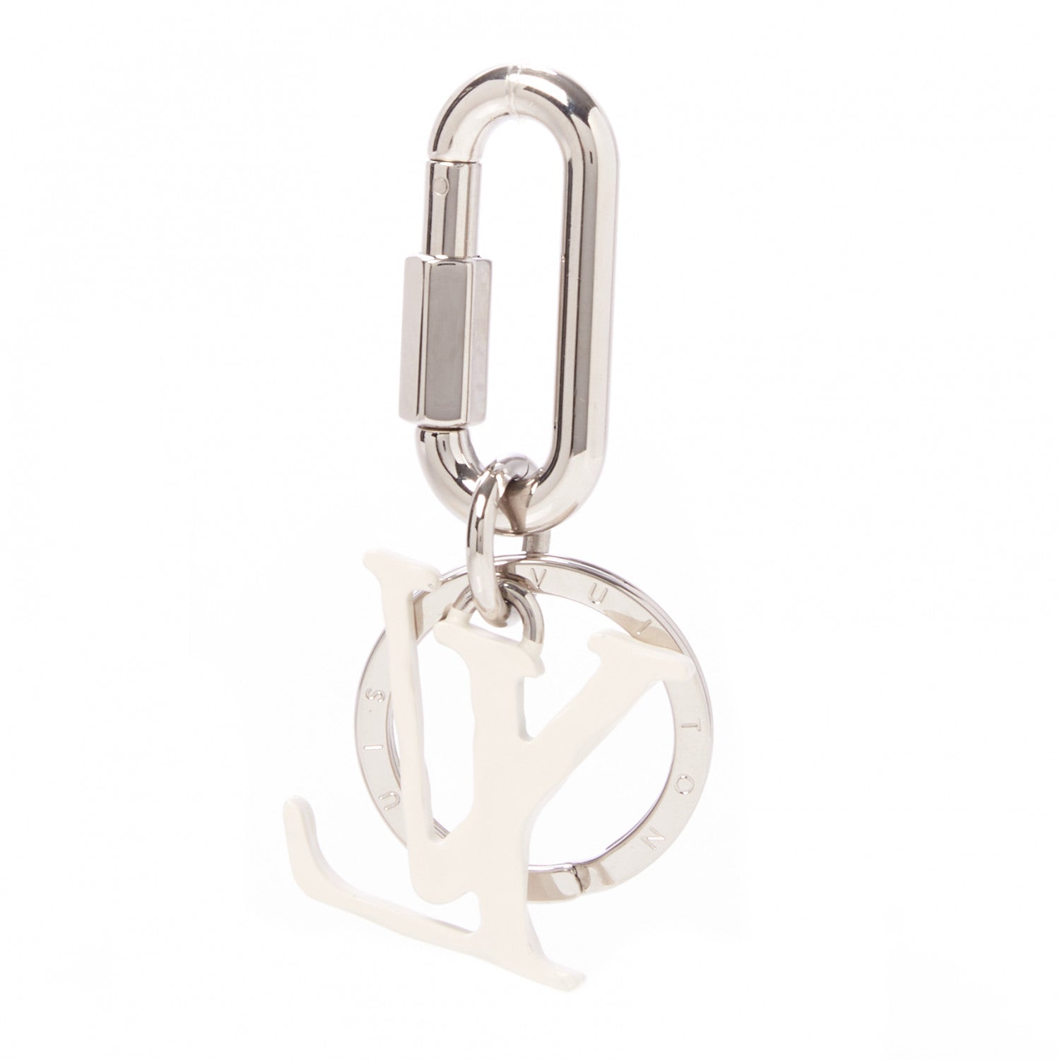 Louis Vuitton LV Sharp Bag Charm Key Holder Silver 1 of 3