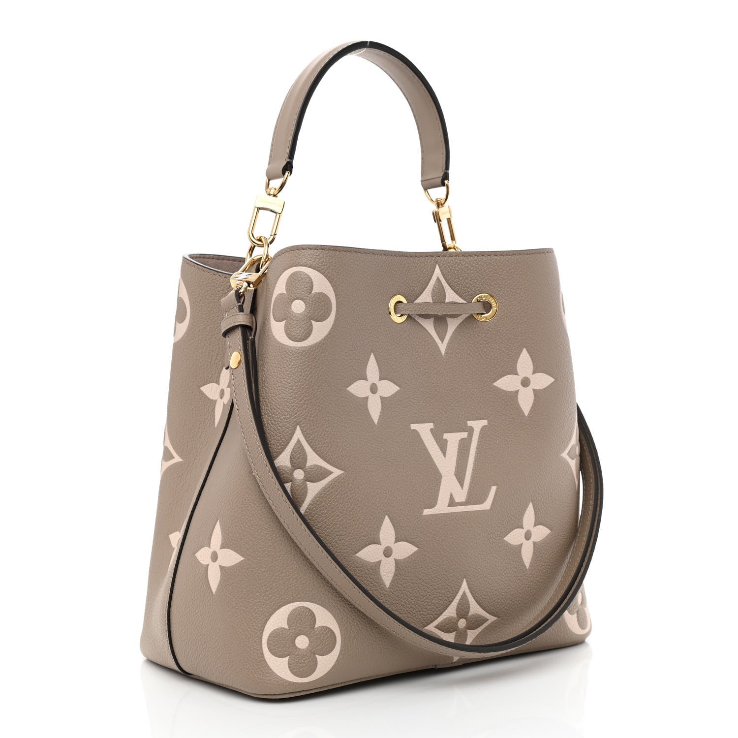 Louis Vuitton Empreinte Monogram Giant Neonoe MM Tourterelle Creme 4 of 11
