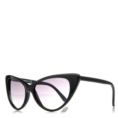 Tom Ford Acetate Nikita Cat Eye Sunglasses TF173 Black 1 of 15