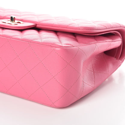 Chanel Caviar Quilted Jumbo Double Flap Pink 6 of 10
