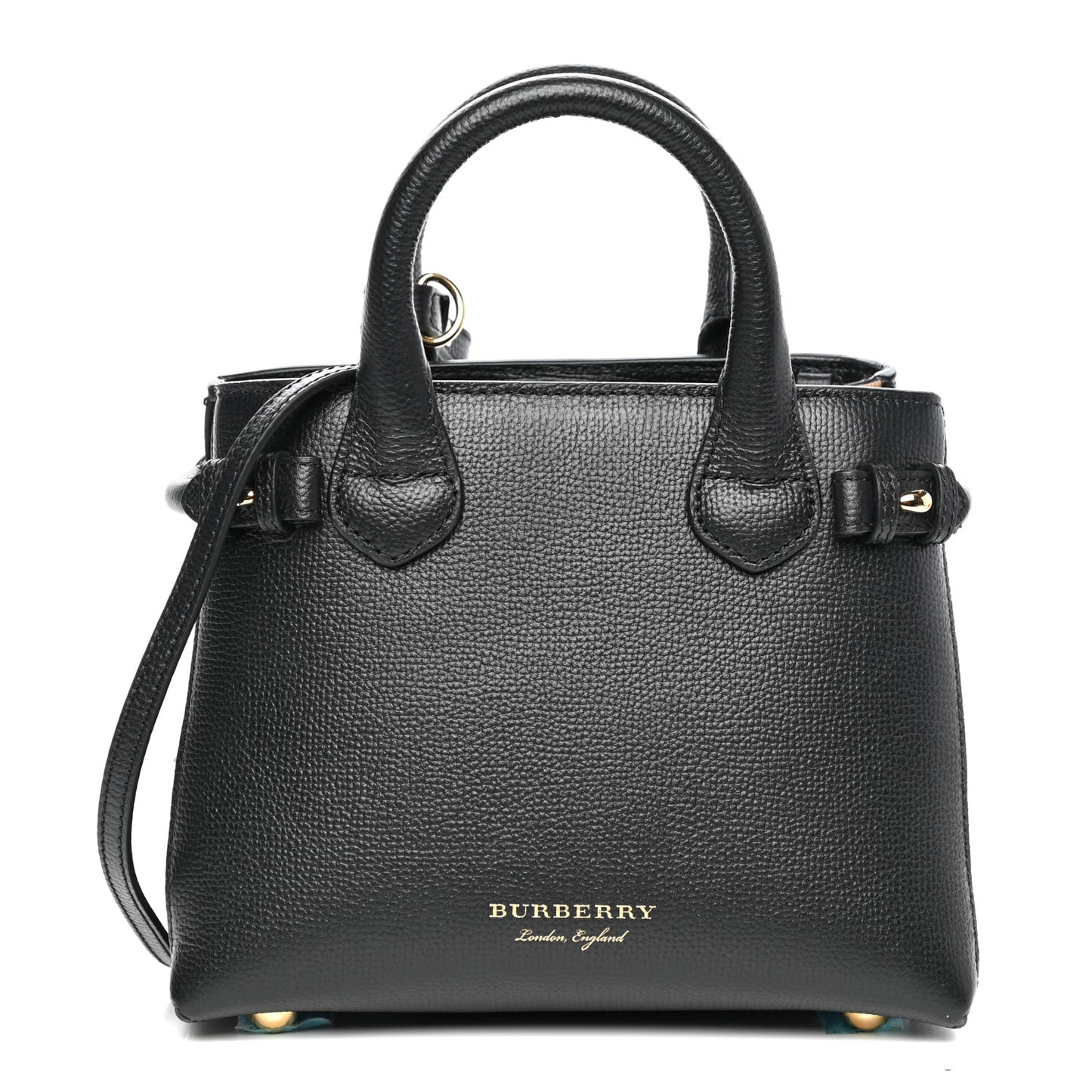 Derby Calfskin House Check Baby Banner Tote Black