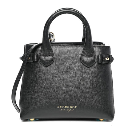 Burberry Derby Calfskin House Check Baby Banner Tote Black 1 of 11