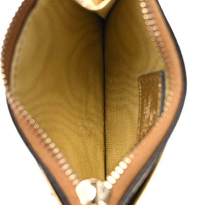 Valentino Garavani Metallic Pebbled Calfskin Rockstud Card Holder With Zipper Gold 10 of 16