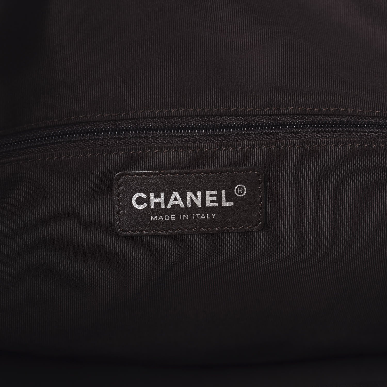 Chanel Calfskin CC Chevron All Day Long Tote Brown 6 of 13