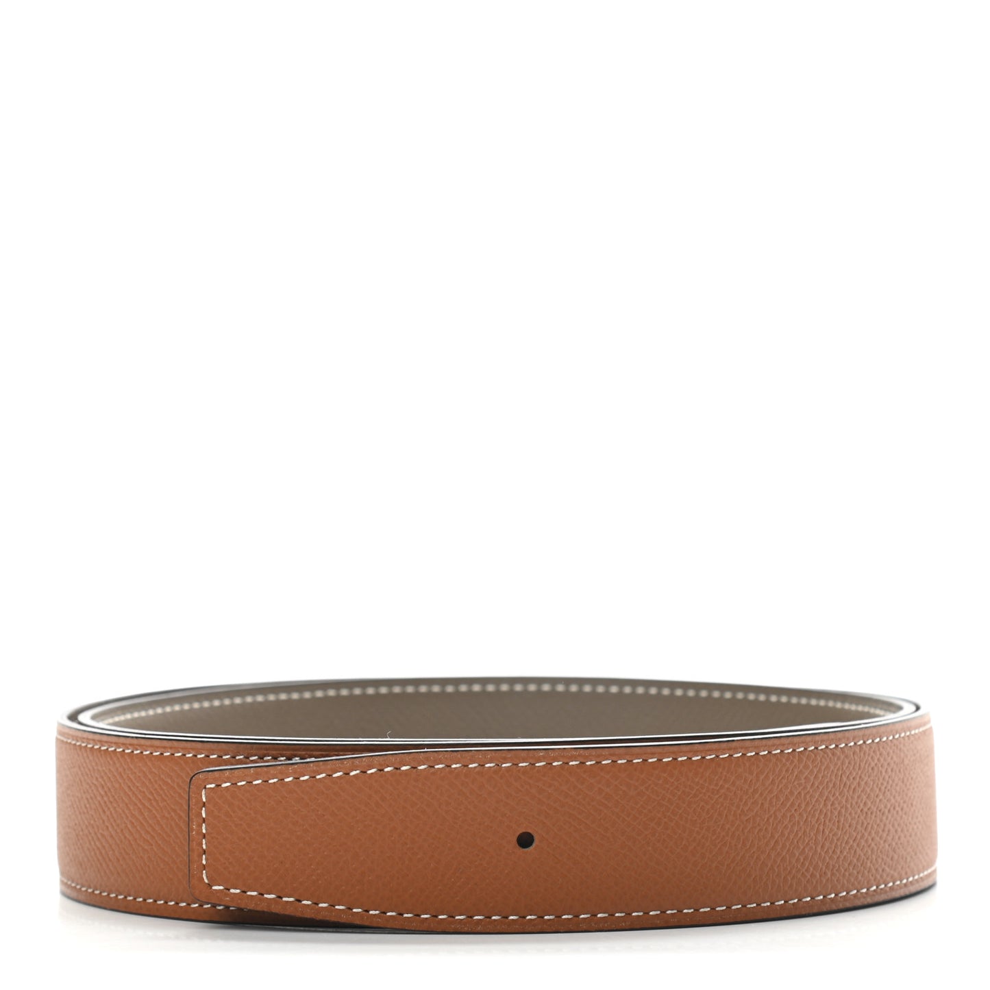 Epsom 32mm Belt Strap 100 Gold Etoupe