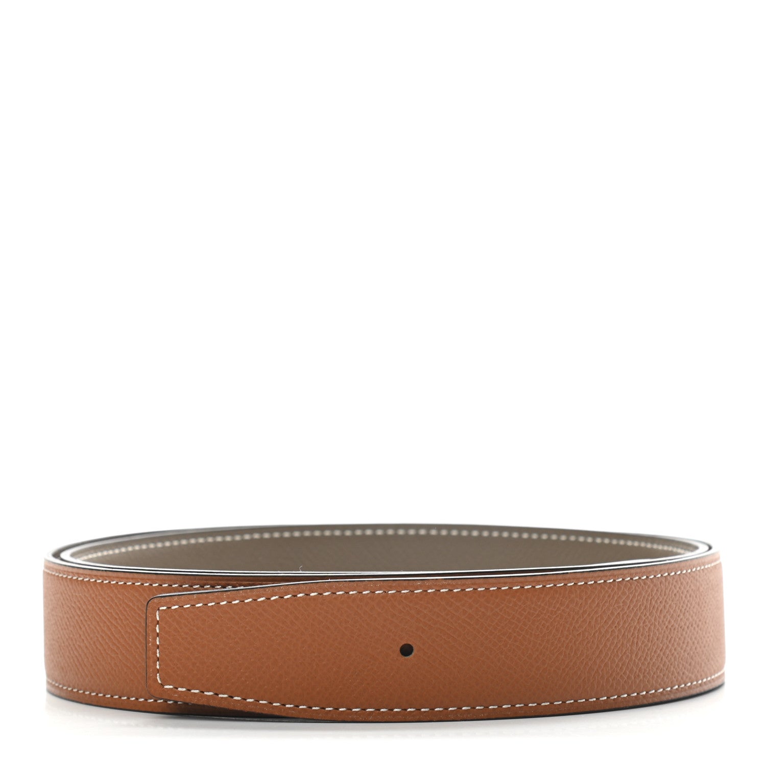 Hermes Epsom 32mm Belt Strap 100 Gold Etoupe 1 of 5