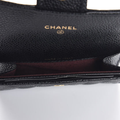 Chanel Caviar Quilted Flap Card Holder Black 5 of 8