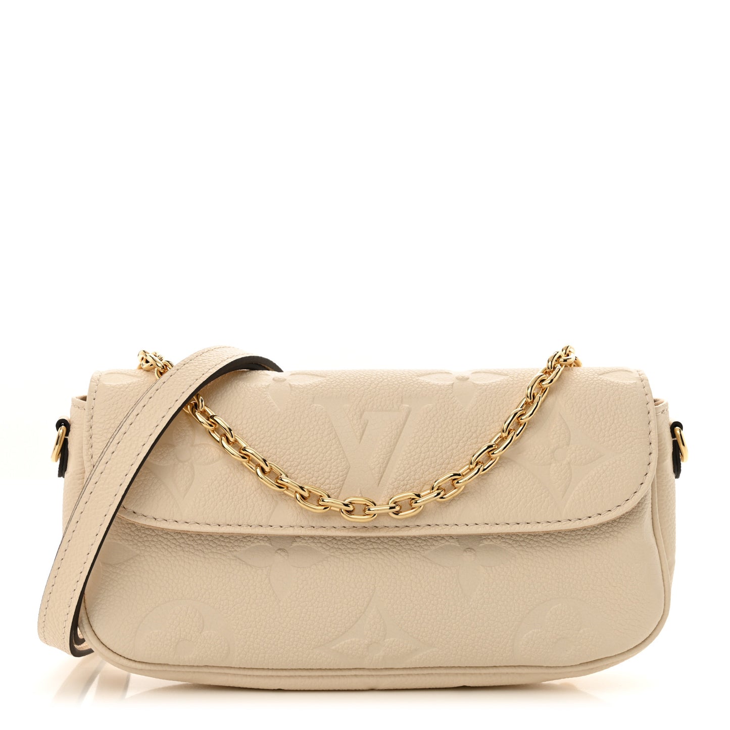 Empreinte Monogram Giant Ivy Wallet On Chain Cream