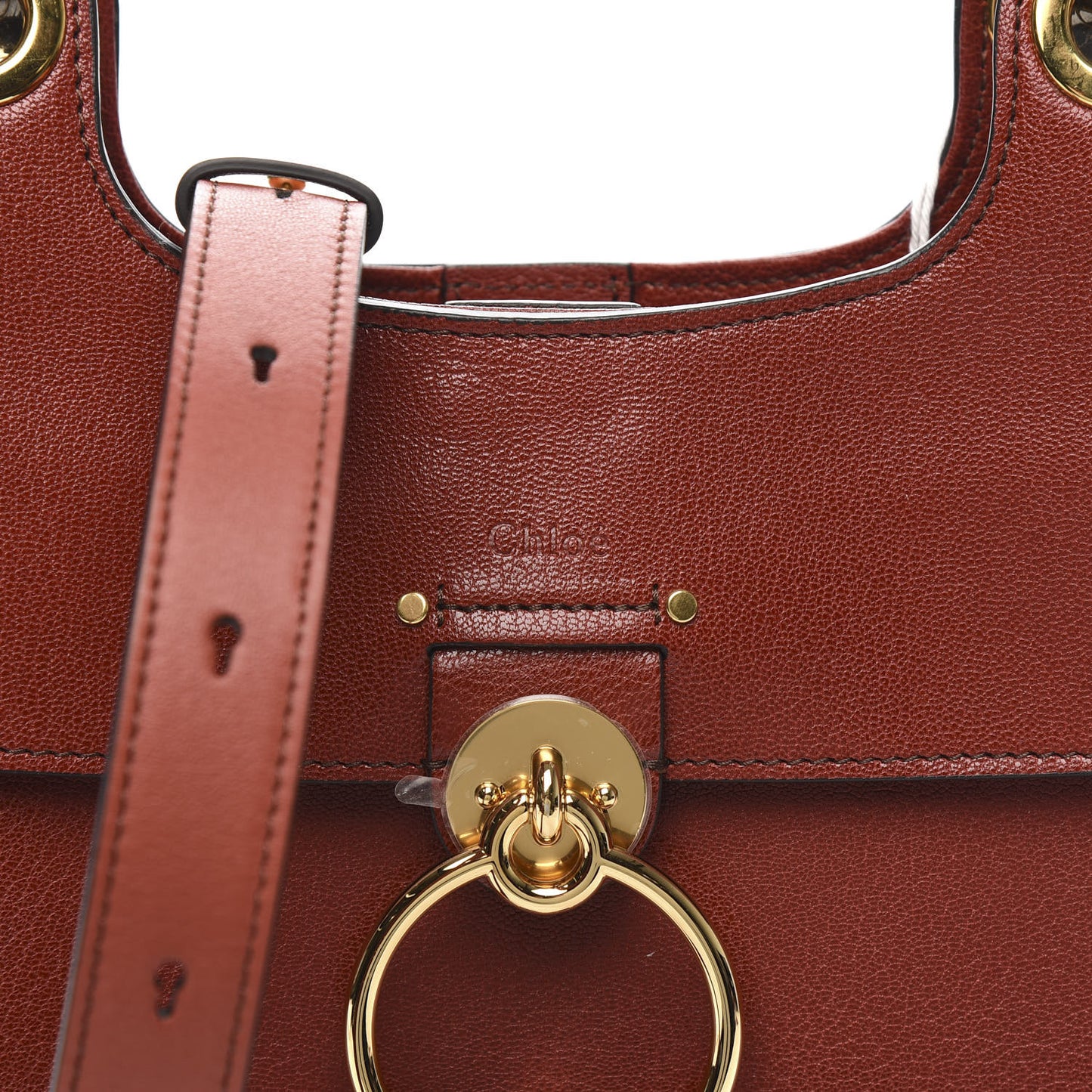 Calfskin Medium Tess Hobo Sienna Red