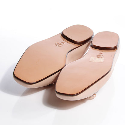 Chanel Lambskin CC Bow Flats Beige 38 5 of 7