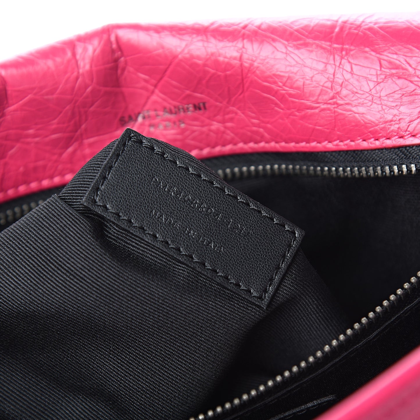 Crinkled Calfskin Matelasse Monogram Medium Niki Chain Satchel Freesia