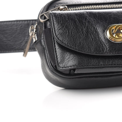 Gucci Fluffy Calfskin Mini Morpheus Belt Bag 90 36 Black 8 of 10