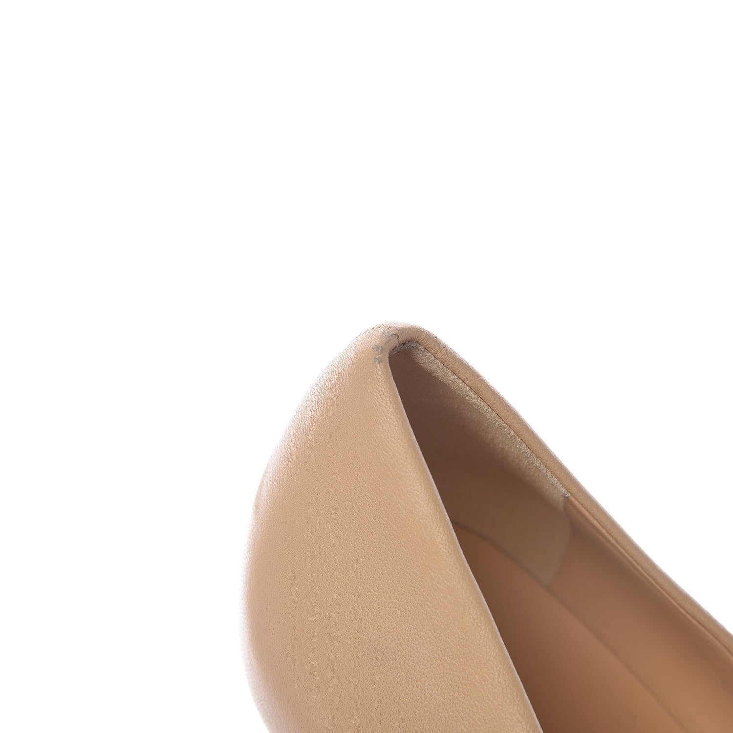 Chanel Calfskin CC Cap Toe Platform Chain Pumps 38.5 Beige Black 12 of 17