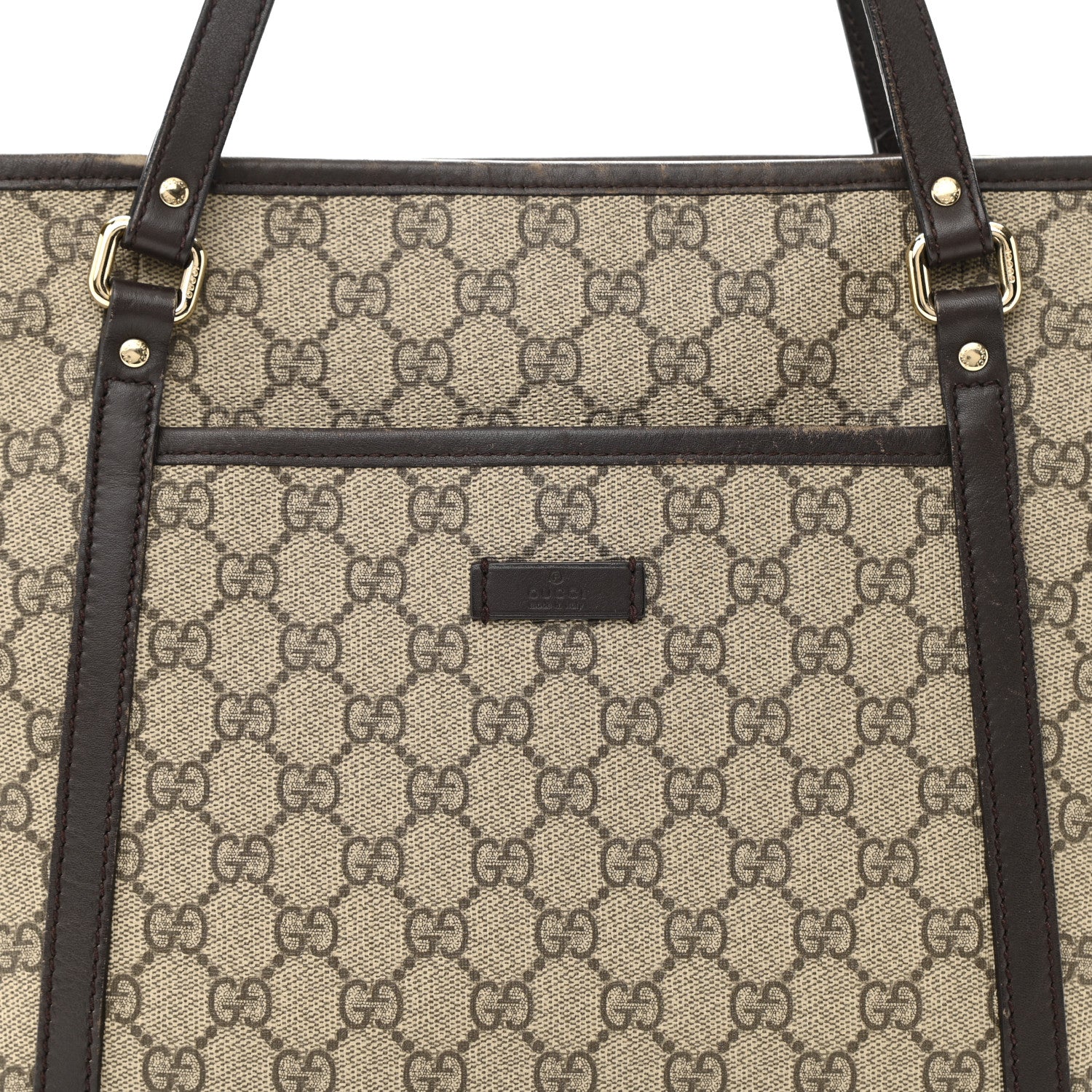 Gucci GG Supreme Monogram Medium Joy Tote Dark Brown 8 of 19