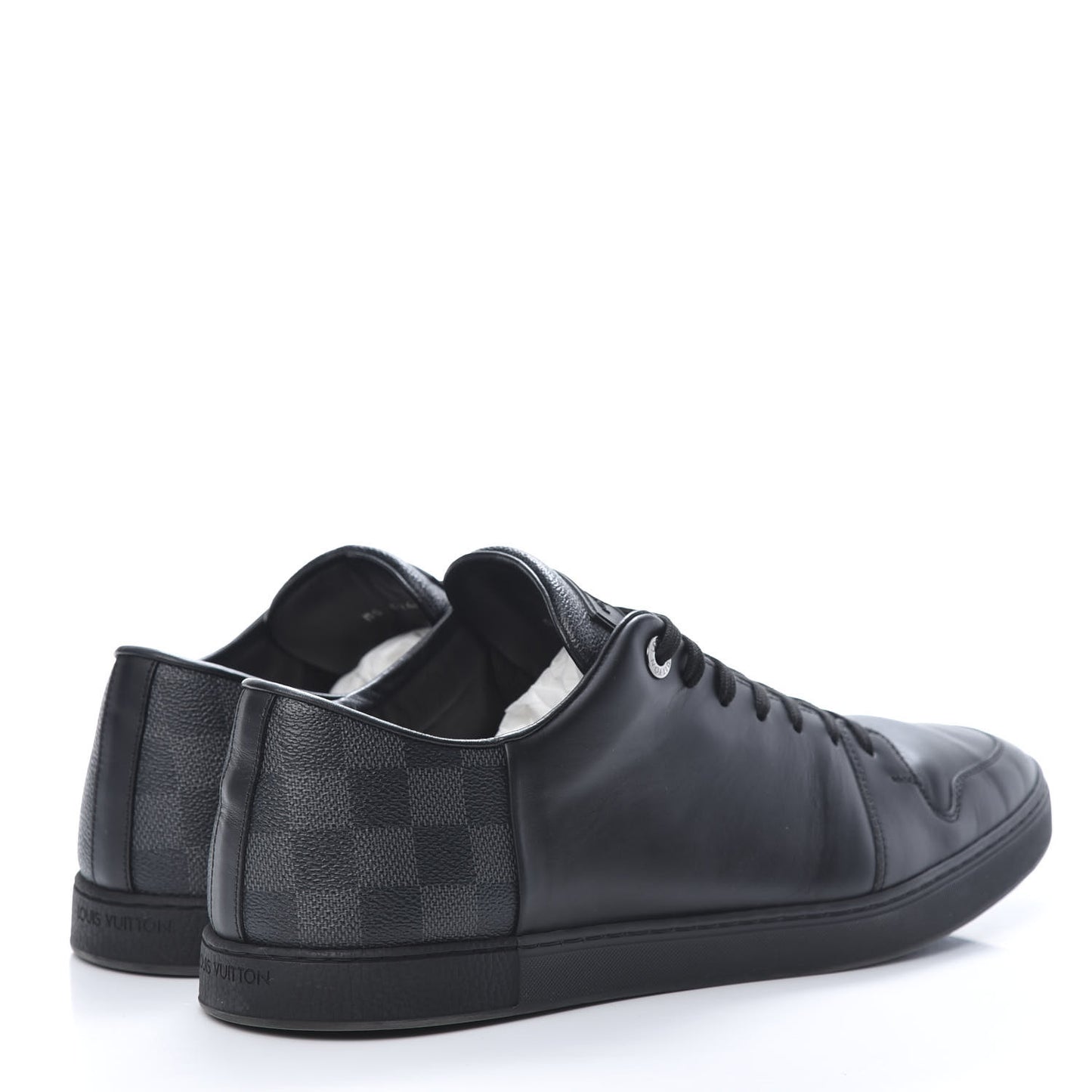 Calfskin Damier Graphite Line Up Sneaker 11 Black