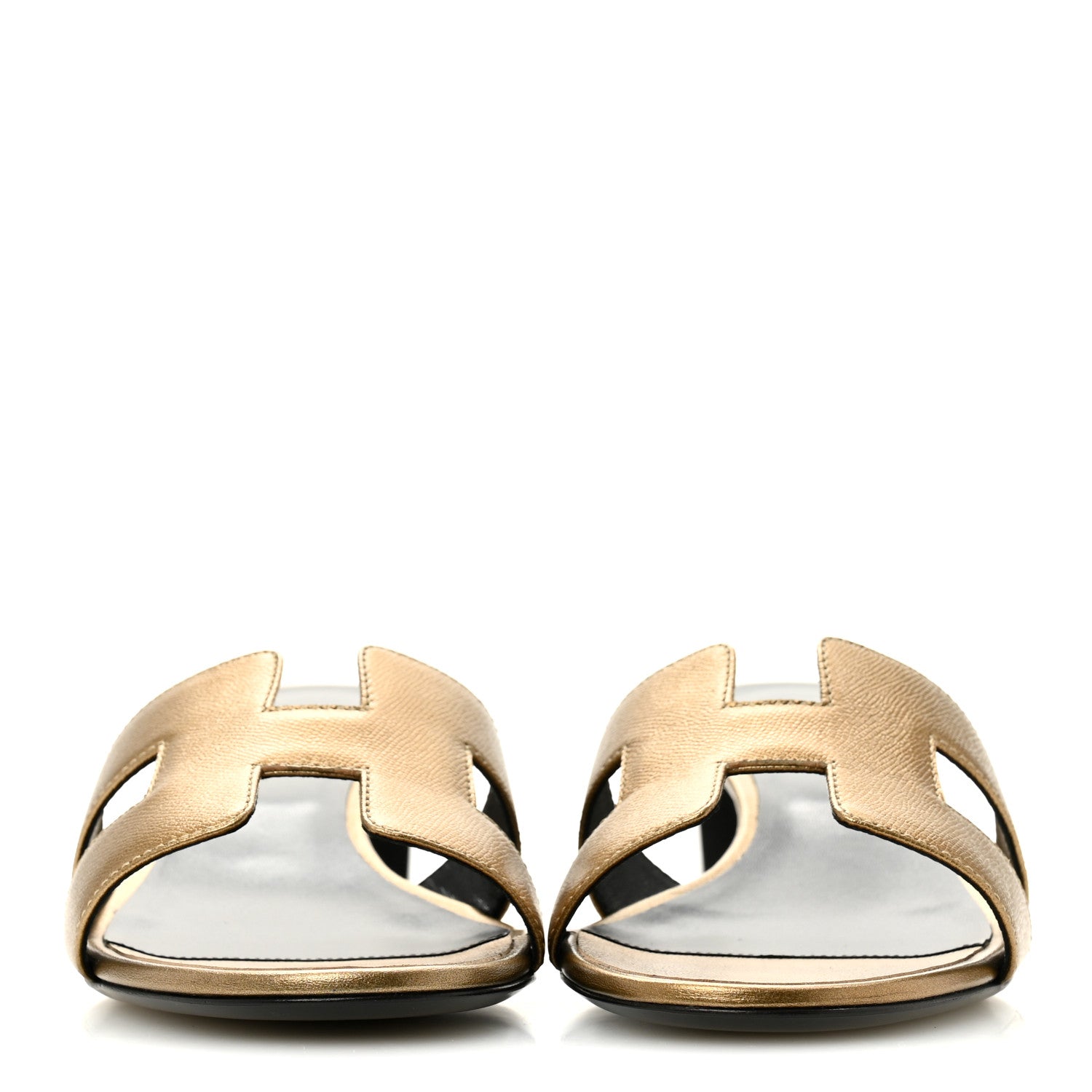 HERMÈS オアジス　ゴールド 37.5 Hermes Metallic Goatskin Oasis Sandals 40 Dore 1888031 – FASHIONPHILE