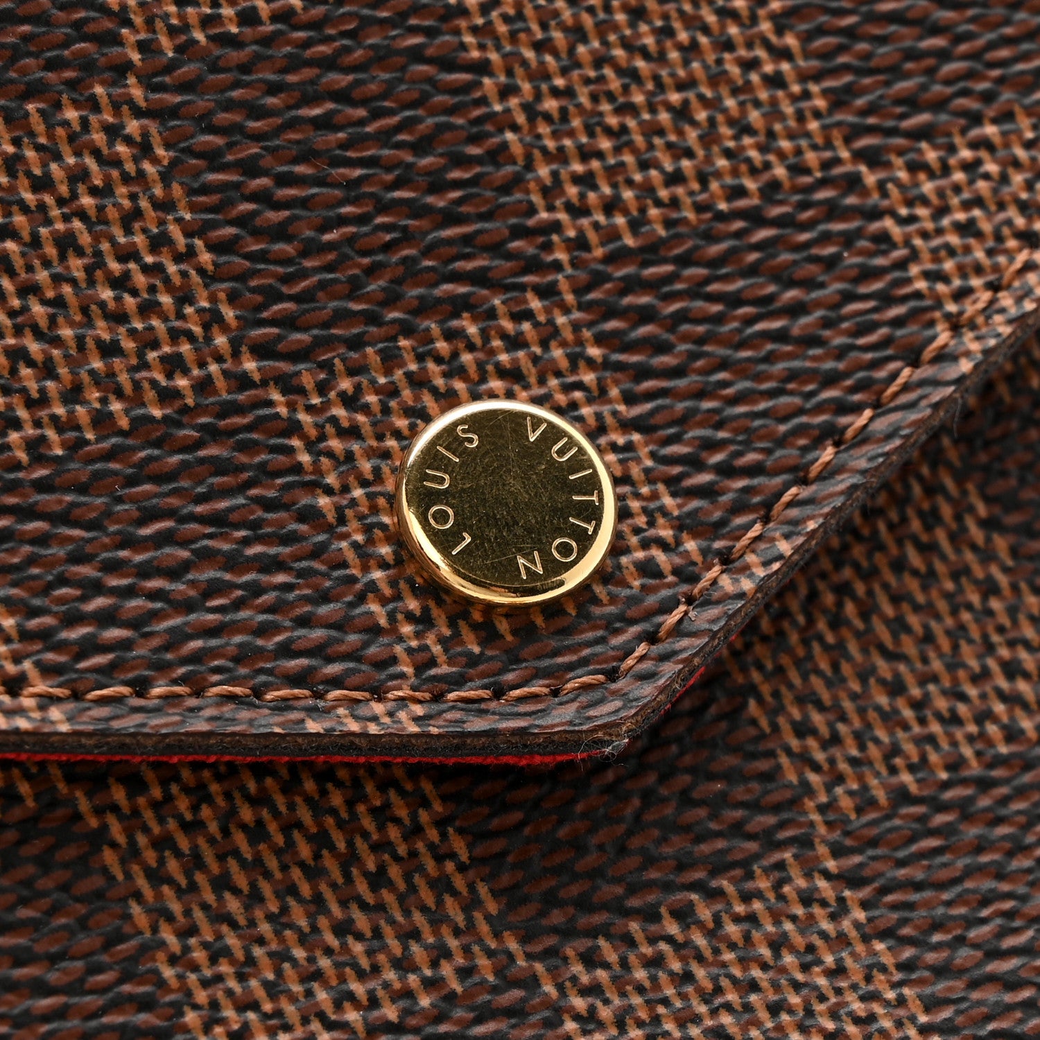 Louis Vuitton Damier Ebene Pochette Felicie Chain Wallet 13 of 14