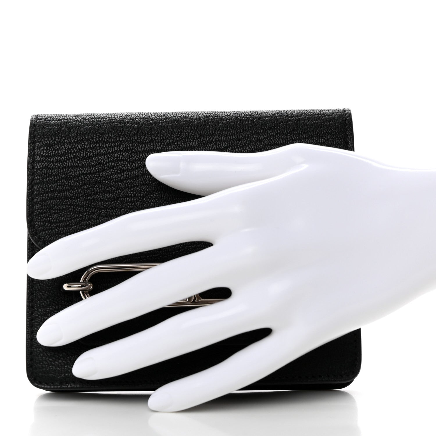 Hermes Chevre Mysore Roulis Slim Wallet Black 2 of 8