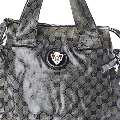 Gucci Crystal Monogram Hysteria Tote Navy Blue 8 of 14