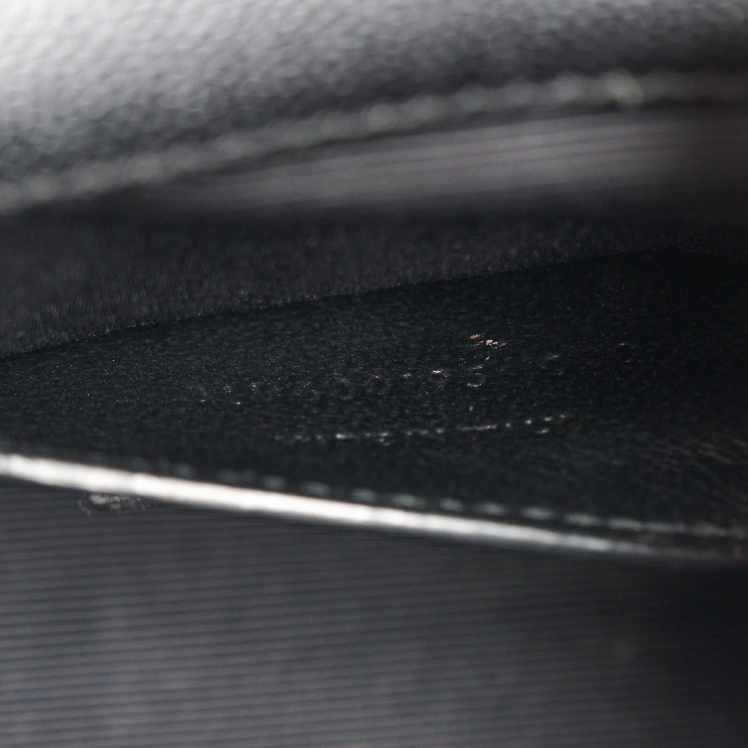 Saint Laurent Grain De Poudre Textured Mixed Matelasse Triquilt Small Monogram Satchel Black Blue 8 of 12