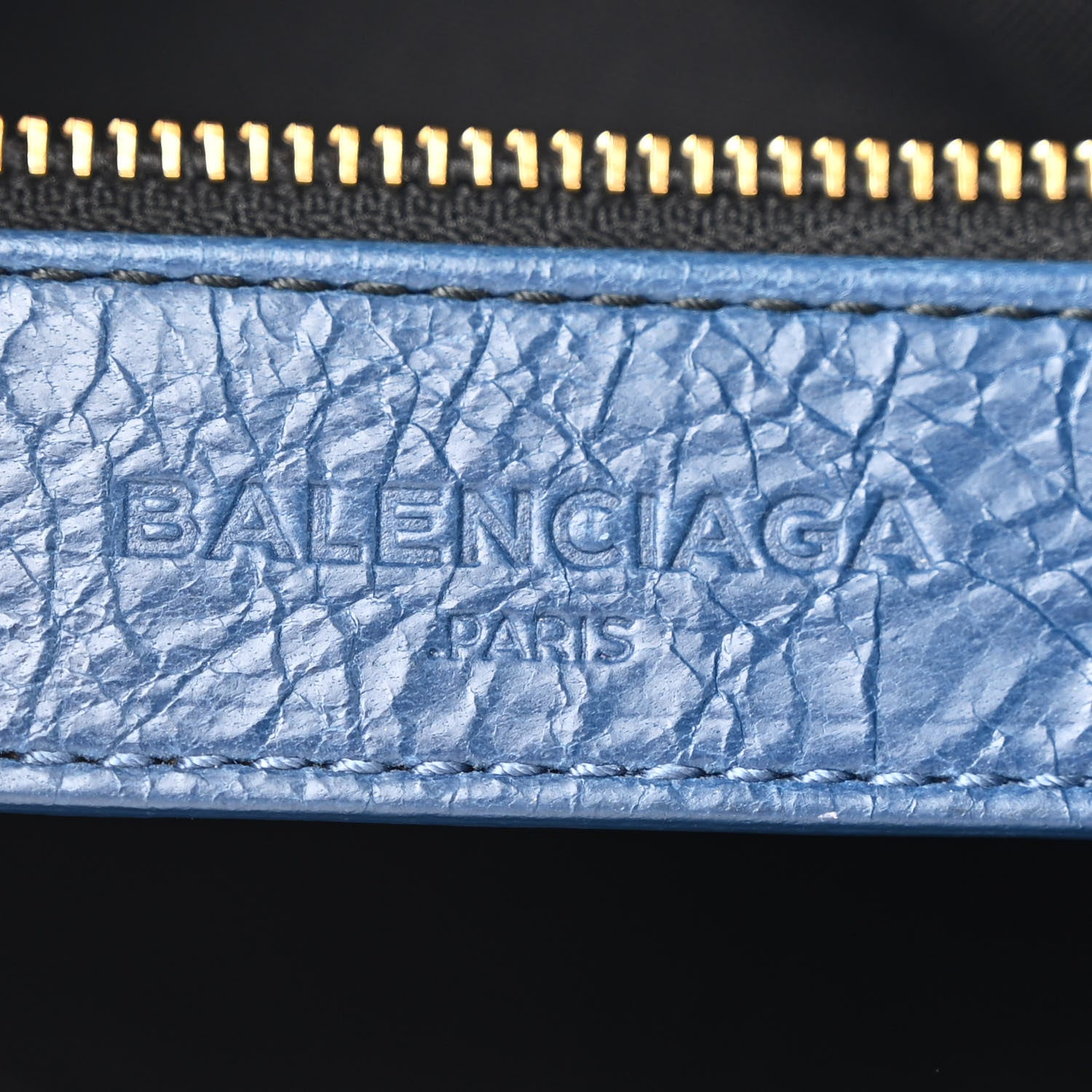 Balenciaga Agneau Classic Gold Hardware S City Bleu Profond 7 of 11
