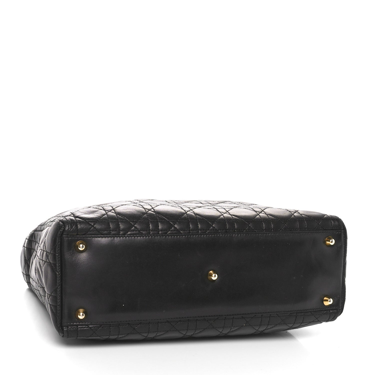 Christian Dior Lambskin Cannage Large Lady Dior Black 4 of 9
