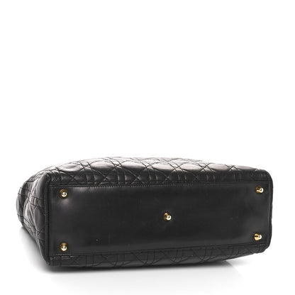 Christian Dior Lambskin Cannage Large Lady Dior Black 4 of 9