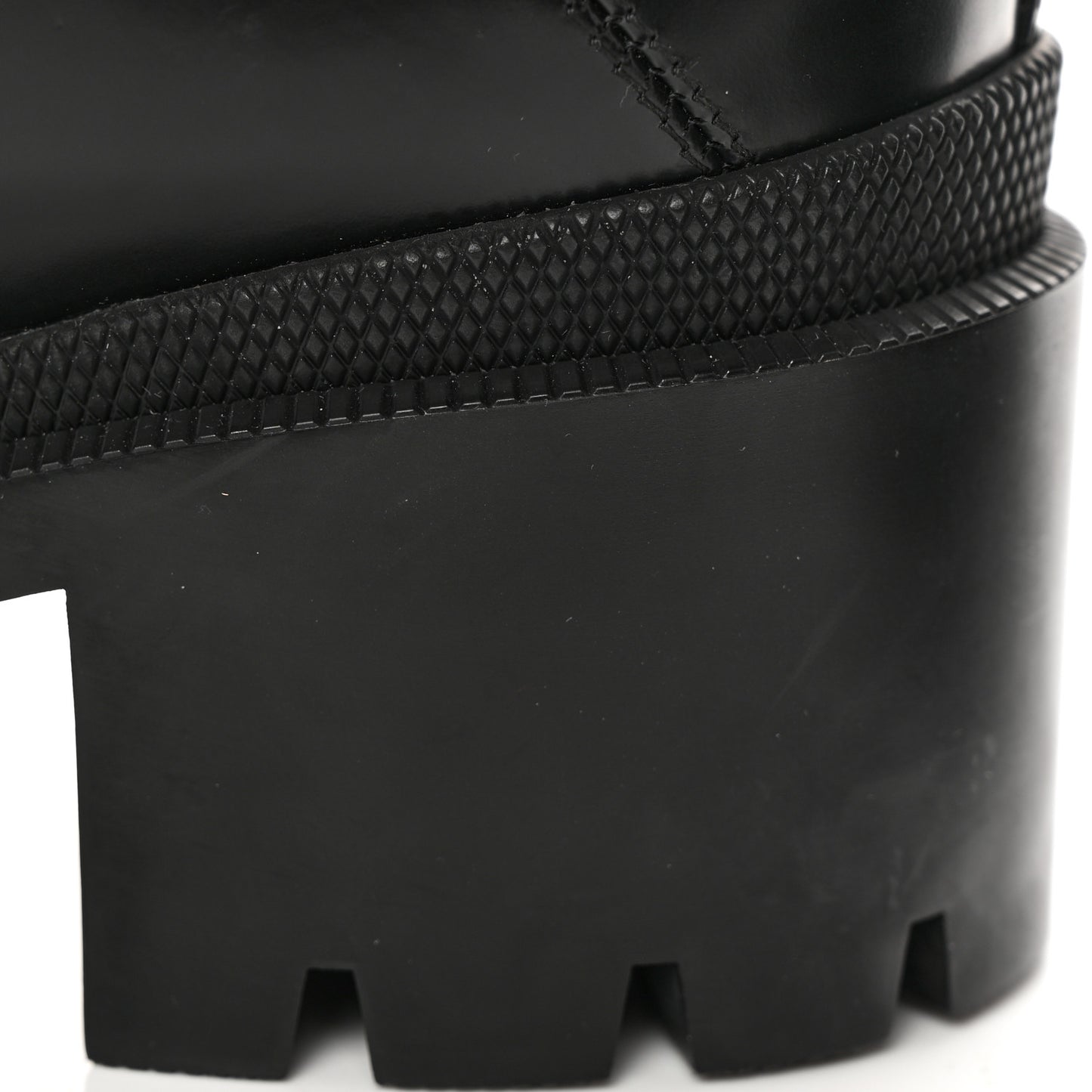 Calfskin Sylvie Web Womens Lace Up Combat Boots 40.5 Black