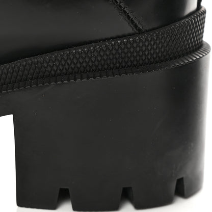 Gucci Calfskin Sylvie Web Womens Lace Up Combat Boots 40.5 Black 12 of 12