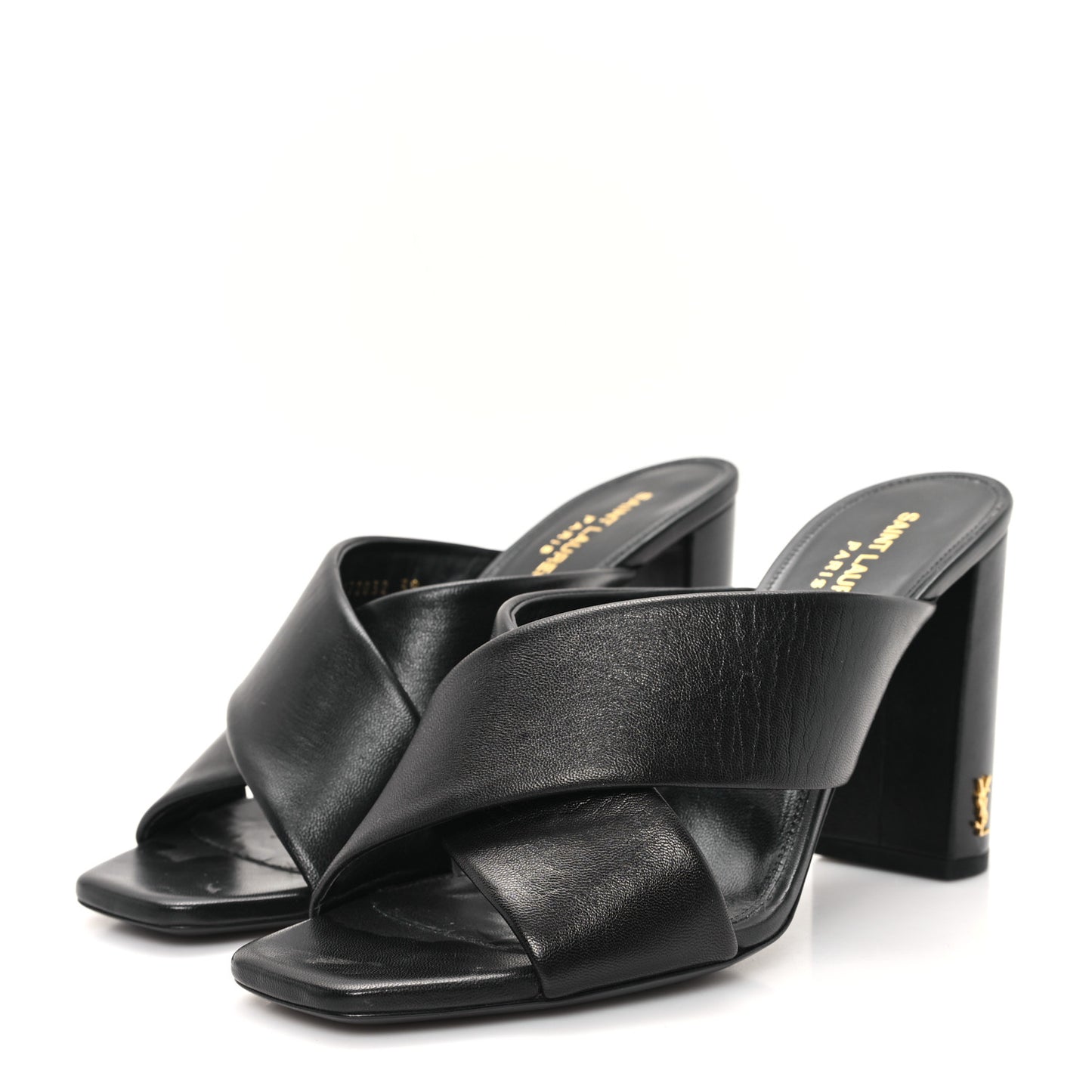 Calfskin LouLou Mules 39 Black