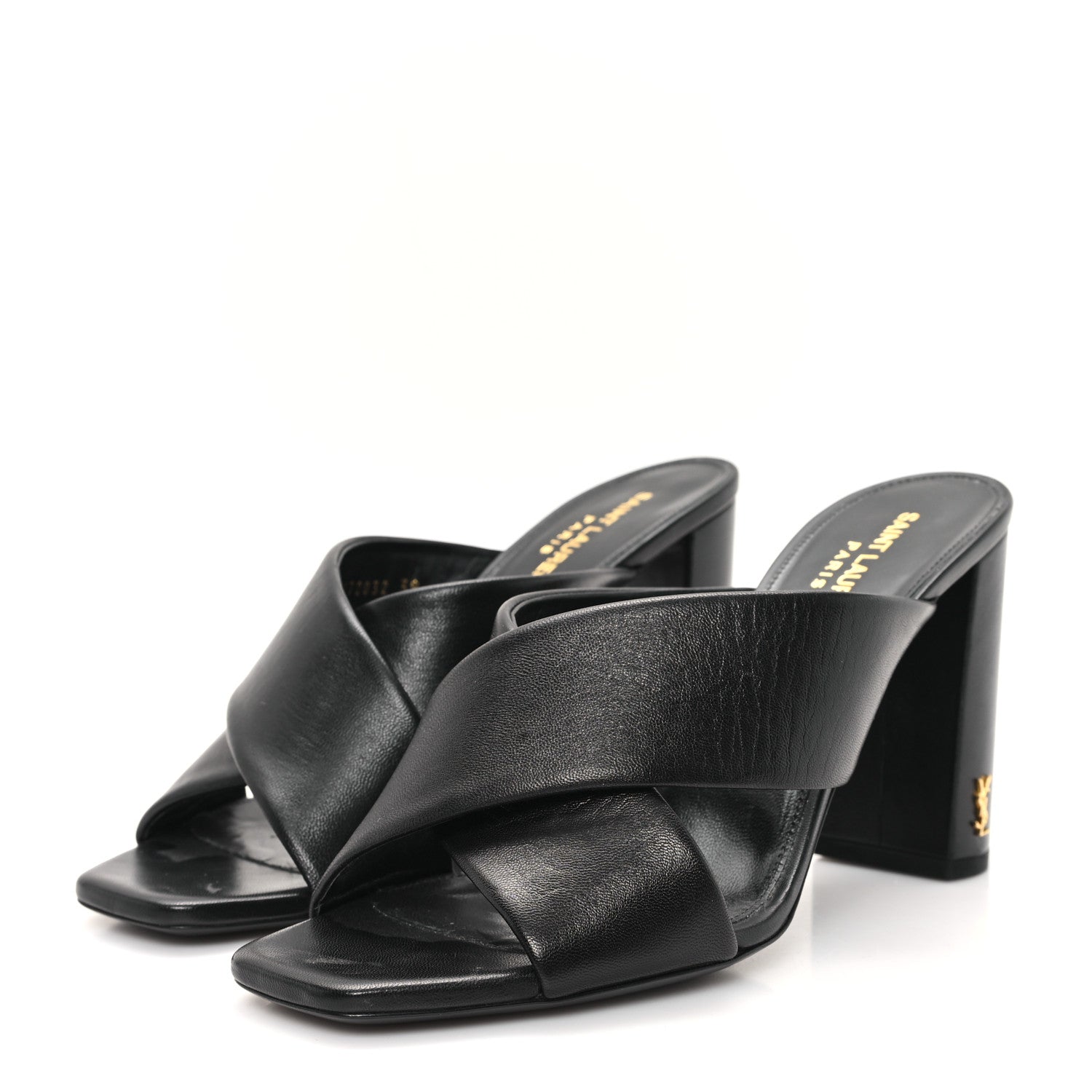 Saint Laurent Calfskin LouLou Mules 39 Black 4 of 11