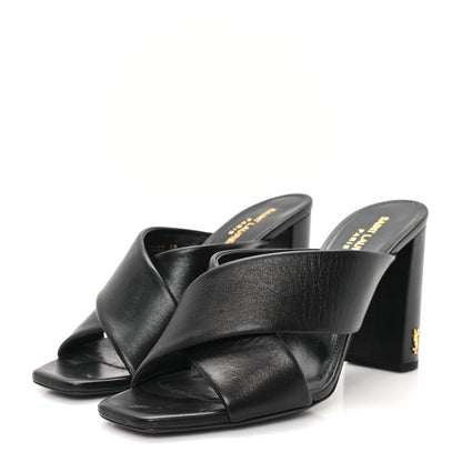 Saint Laurent Calfskin LouLou Mules 39 Black 4 of 11