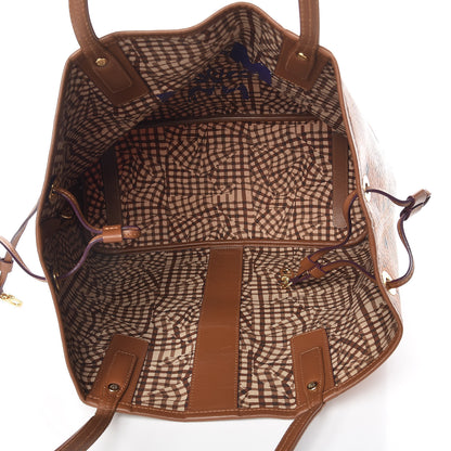 MCM Visetos Medium Liz Reversible Shopper Tote Cognac 9 of 18