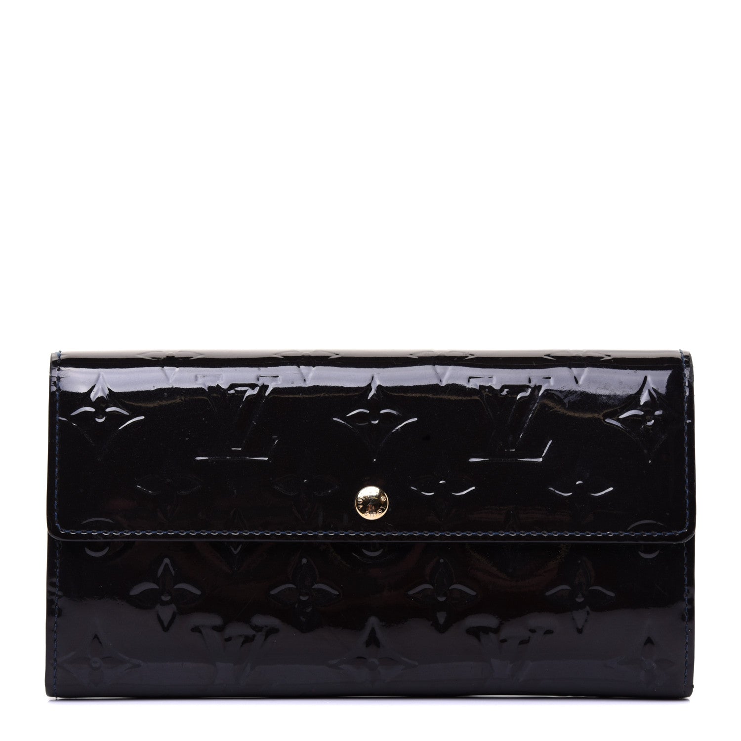 Louis Vuitton Vernis Sarah Wallet Blue Infini 1 of 7