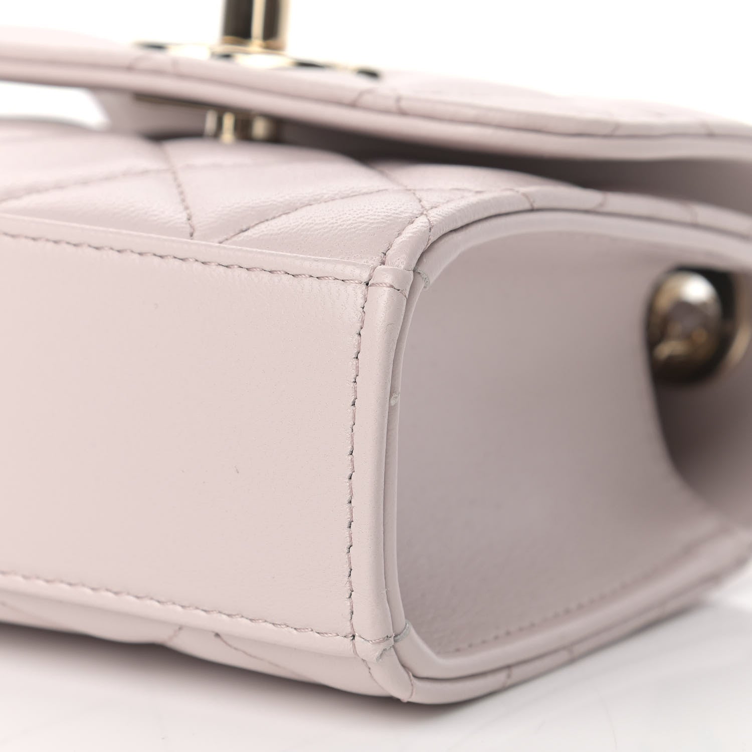 Chanel Lambskin Quilted Mini Trendy CC Clutch With Chain Light Purple 8 of 8
