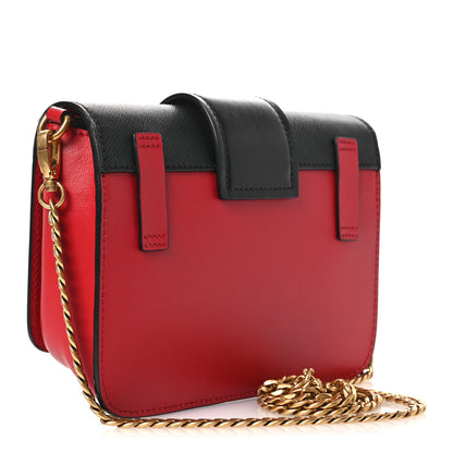 Prada Saffiano City Calf Cahier Belt Bag Fuoco Black 2 of 11