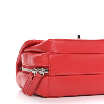 Chanel Aged Calfskin Quilted Express Zip Around Flap Red 8 of 9