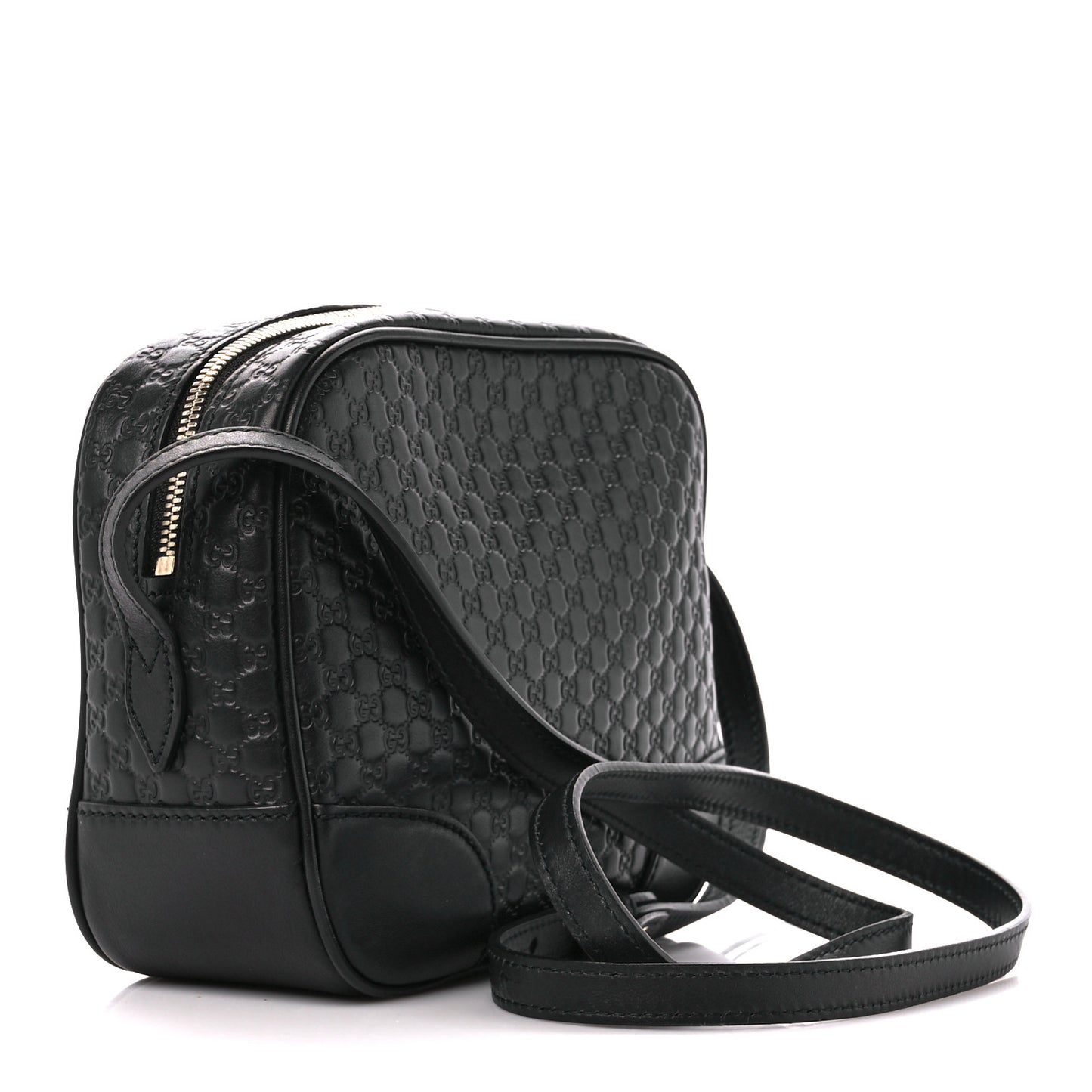 Microguccissima Mini Bree Messenger Bag Black